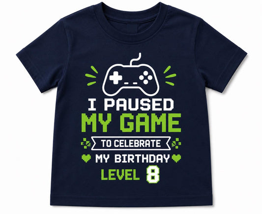 Personalised Gaming Birthday T-Shirt for Kids | Custom Name & Age